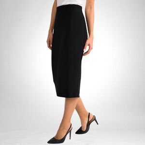 Joseph Ribkoff Black High-Waist Pull On Pencil Skirt 163083R